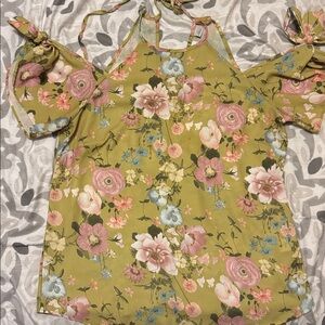 New York and Company Sweet Pea off the shoulder Blouse by Stacy Frati